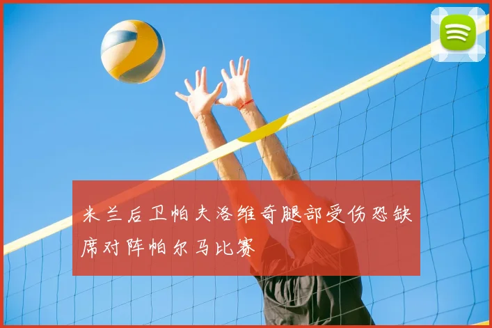 米兰后卫帕夫洛维奇腿部受伤恐缺席对阵帕尔马比赛